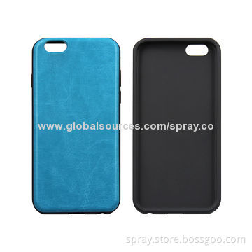 TPU IMD Leather Finish Case for iPhone, Various Colors are Available